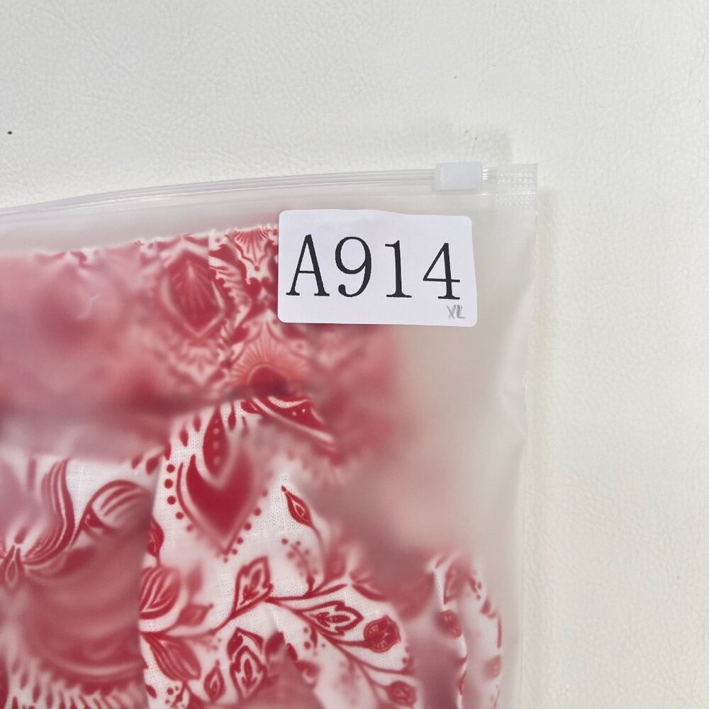 NWT Farm Rio River Ride Linen Blend Beaded Shorts Size L Pull-On RED - Picture 11 of 11